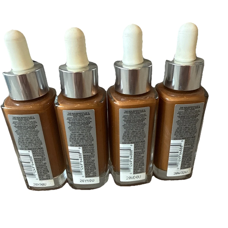 L'Oreal Paris True Match Nude Tinted Serum Foundation 8.5-9.5 Med Deep Lot Of 4 - Image 3 of 3