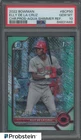 2022 Bowman Chrome Aqua Shimmer Refractor Elly De La Cruz RC /125 PSA 10