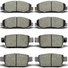 Front &Rear Ceramic Brake Pads For 2009-2014 Acura Tl, 2006-2011 Honda Ridgeline