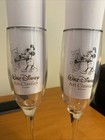 Walt Disney Art Classics Steamboat Willie Silver Rim Champagne Flutes Vintage — photo 2