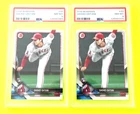 2018 Bowman #49 SHOHEI OHTANI  ( Two Cards )  Rookie RC PSA 8