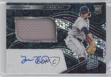 2021 Panini Spectra Rookie Jersey Neon Blue Prizm 49/99 Josh Fleming Auto 7gk