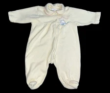 Little Suzy's Zoo Baby Duck Yellow Romper 3-6 Months Vintage One-Piece, EUC