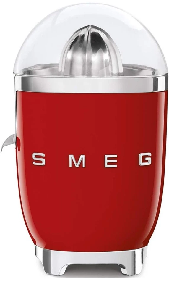 Smeg Electric Red Citrus Juicer with Anti Drip Spout and Lid - Image 2 of 2