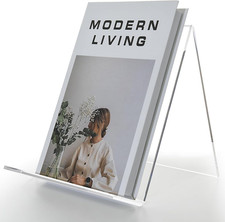 Acrylic Book Stand, Book Display Holder 8.5 X 11, Clear Acrylic Display Easel Tr