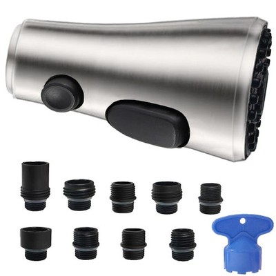 Pull Down Spray Head for Kitchen Faucet, 3 Modes with 9 Adapters, Faucet Head