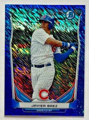 Javier Baez 2014 Bowman Chrome Scout Top 5 Mini Blue Refractor /250 Chicago Cubs