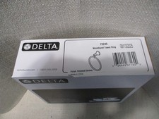 Delta 73246 Polished Chrome Woodhurst Wall Mounted Towel Ring