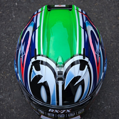 Arai Japan RX-7X Nakano Green 04 Limited Edition full face RX-7V