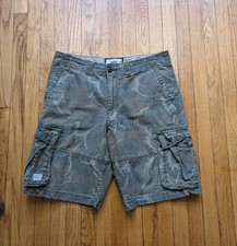 Levi Strauss Signature Camo Cargo Shorts Mens Size 36 Faded Utility Work