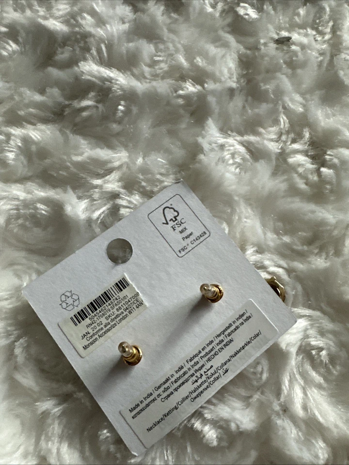 Accesorios Pendientes de lágrima London magenta y estrás Foto 2 de 2