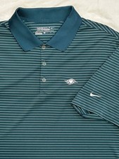 Nike Golf Dri-FIT Disney Cruise Line Tour Performance Polo Men  s XL Green Stripe