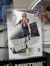 Stephon Castle RC 2024-25 Panini Donruss Great X-Pectations No.1 Spurs