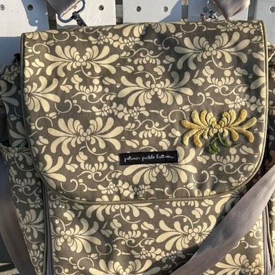 Petunia Pickle Bottom Women's Khaki and Yellow Bag