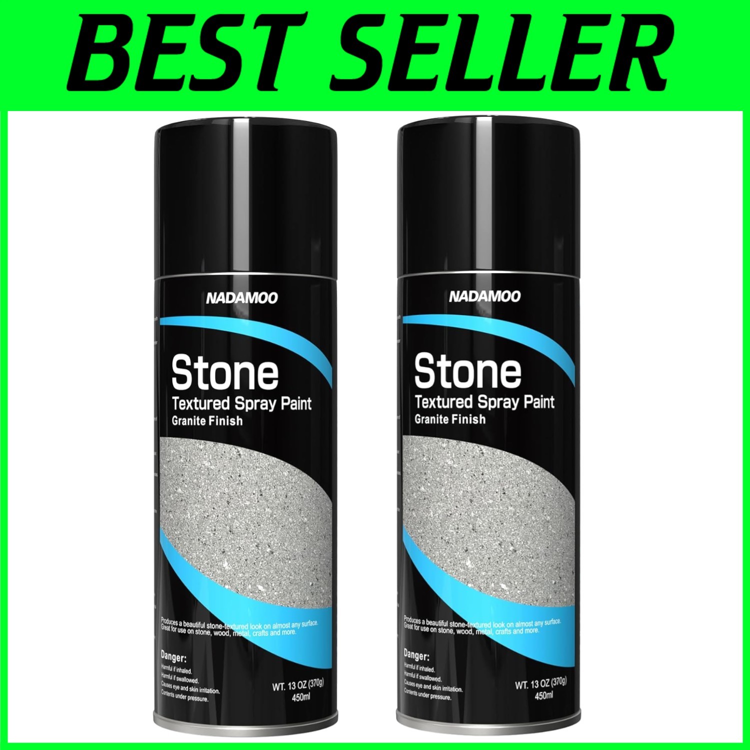 Stone Texture Spray Paint, Gray 13oz x 2