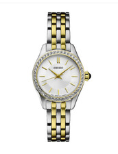 BRAND NEW Seiko Essentials Two-Tone Stainless Steel Women's Watch SUR540