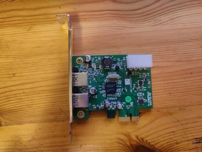 PCIe USB 3.0 Erweiterungskarte 2-Port mit Molex Stromanschluss