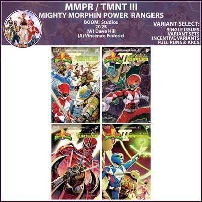 MMPR /TMNT III (2025) #1 2 3 4 BOOM! Studios COVER SELECT