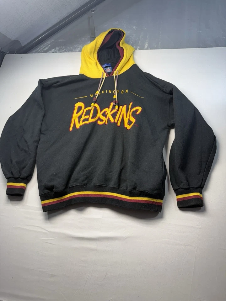 复古 1990 年代 Starter Washington Redskins Commanders 连帽衫男式 M 码 — 第 2/4 张图片