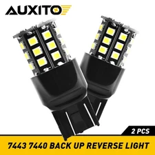 AUXITO Bulbs Turn 7443 LED Signal Reverse Backup T20 Light Lamp 7440 7441 White