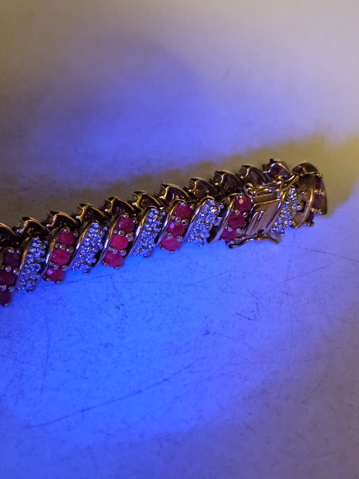 Ross Simons Gold Plated Sterling Ruby Tennis Brac… - image 16