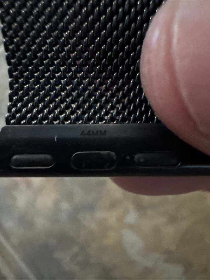 Apple Watch Milanese Loop 44 mm (42/45/49) genuino OEM grafito negro pizarra Foto 3 de 4