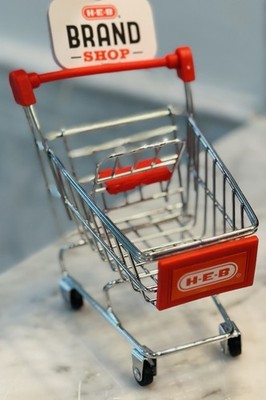 SHOPPING CART Grocery Store H-E-B Brand Shop CHRISTMAS TREE ORNAMENT Metal HEB