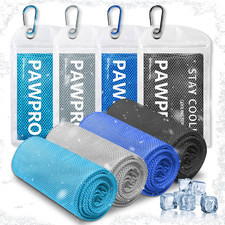4 Packs Cooling Towels for Neck and Face, Soft Breathable Gym Towels with Waterp
