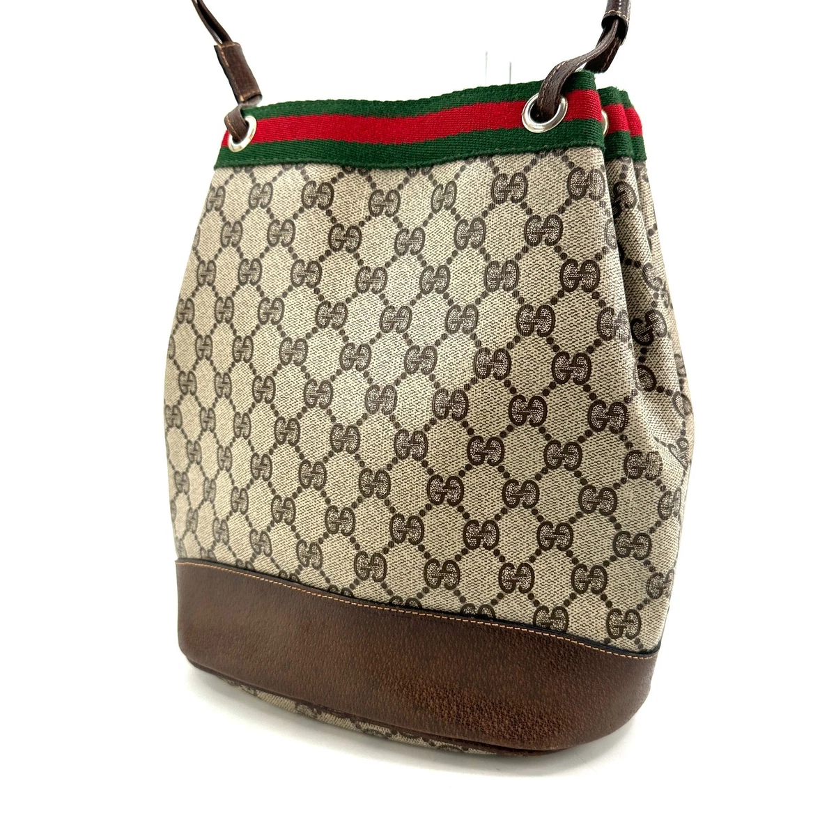 バッグ Gucci vintage handbag drawstring velour AUTH ICONIC GUCCI 