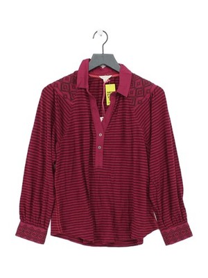 White Stuff Damen Shirt M Rot Baumwolle mit Polyester Basic Neu Mit Etikett