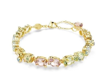 100 Authentic SWAROVSKI Multicolored Crystal Gema Tennis Bracelet