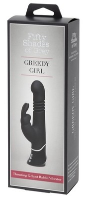 Fifty Shades Greedy Girl Thrusting Rabbit Vibrator USB 50 Shades of Grey