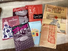 Seven Sewing And Needlecraft Vintage Books And Pattern