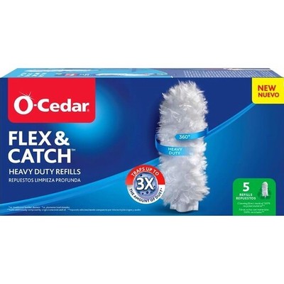 O-Cedar 172172 Flex & Catch 5-Count Refills