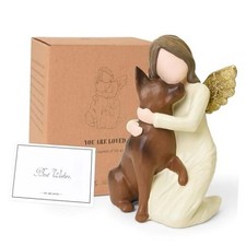 German Shepherd Gifts for Dog Lovers, German Shepherd Guardian Angel Statue