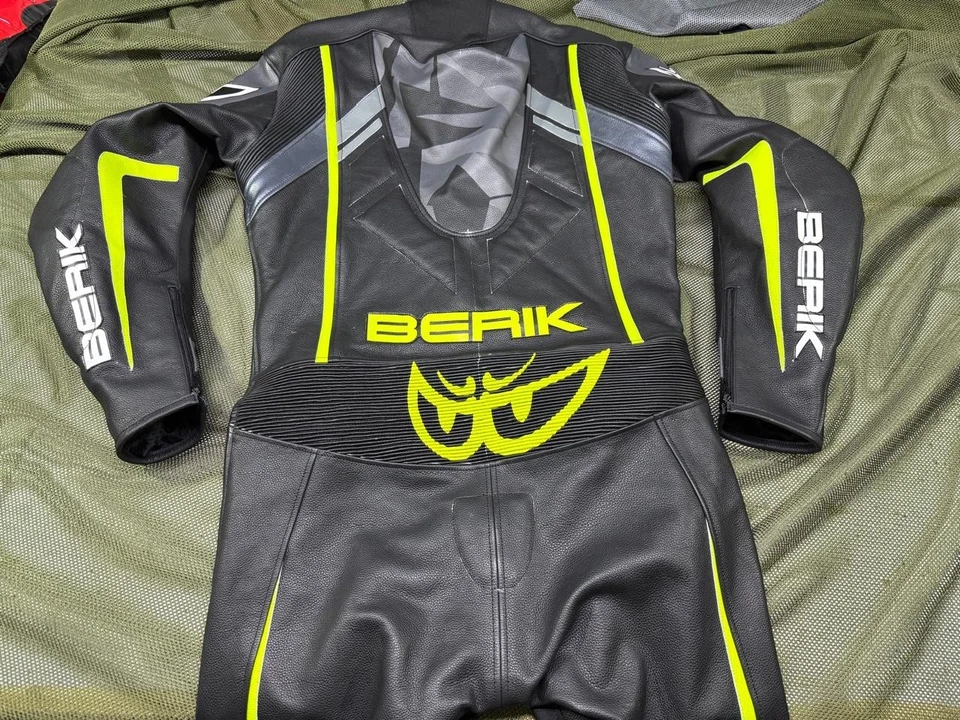 BERIK MENS MOTORCYCLE BIKER 1 PCS MOTORBIKE RACING COWHIDE LEATHER SUIT - Image 2 of 4