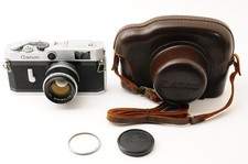  NEAR MINT Canon P Rangefinder 35mm Film Camera 50mm f1.8 L39 LTM Lens JAPAN