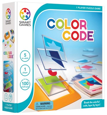 Smart Games - Colour Code, Puzzle Game with 100 Challenges, 5+ Years