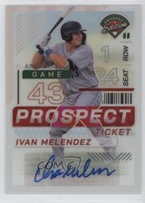 2024 Panini Prospect Edition Silver Prizm Signatures Ivan Melendez Auto 16wc