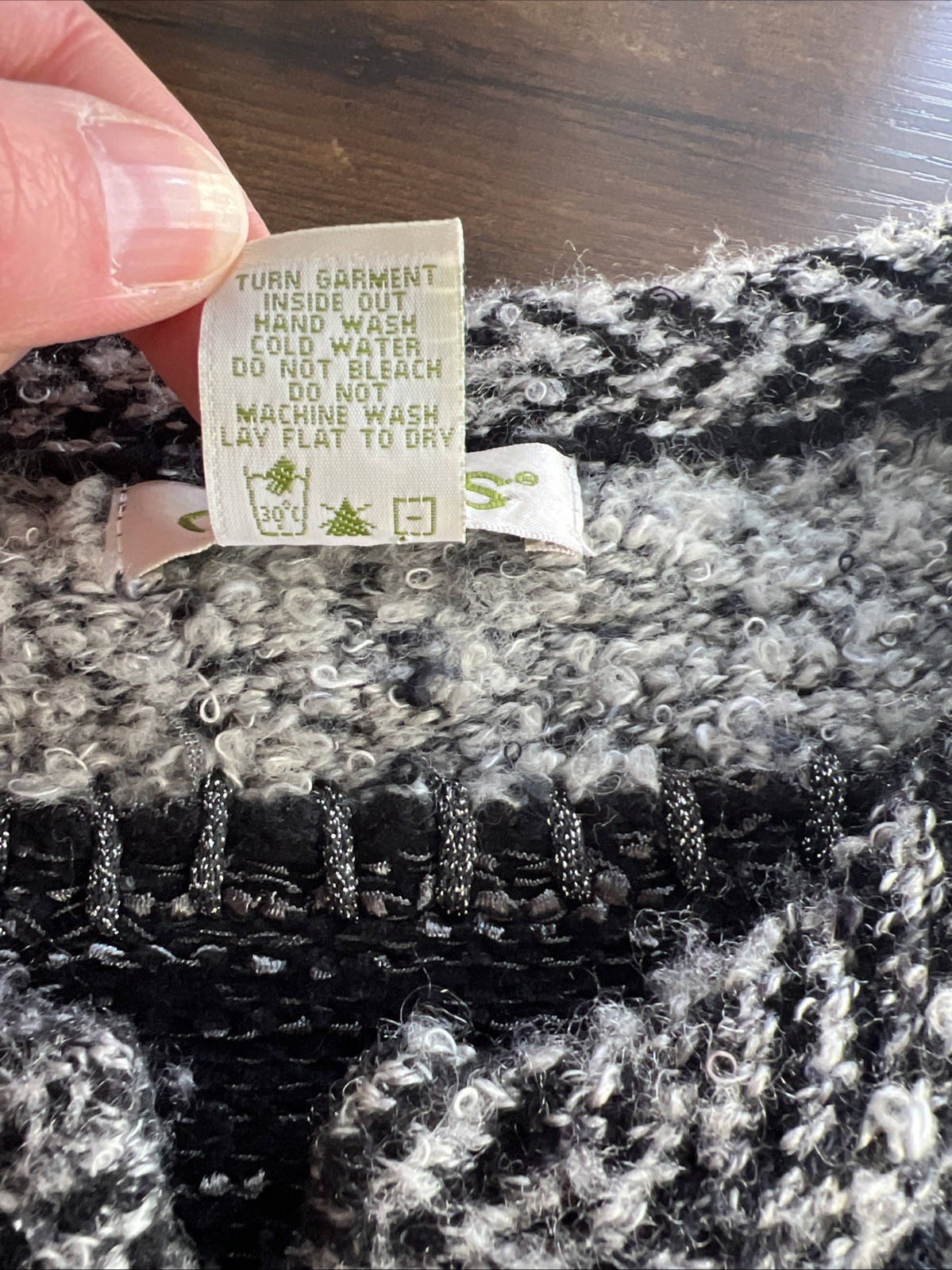 Orvis Blue Gray Colorblock Patchwork Large Button… - image 7