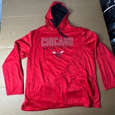 Mens Fanatics Chicago Bulls NBA Basketball Hoodie Pullover Red XL