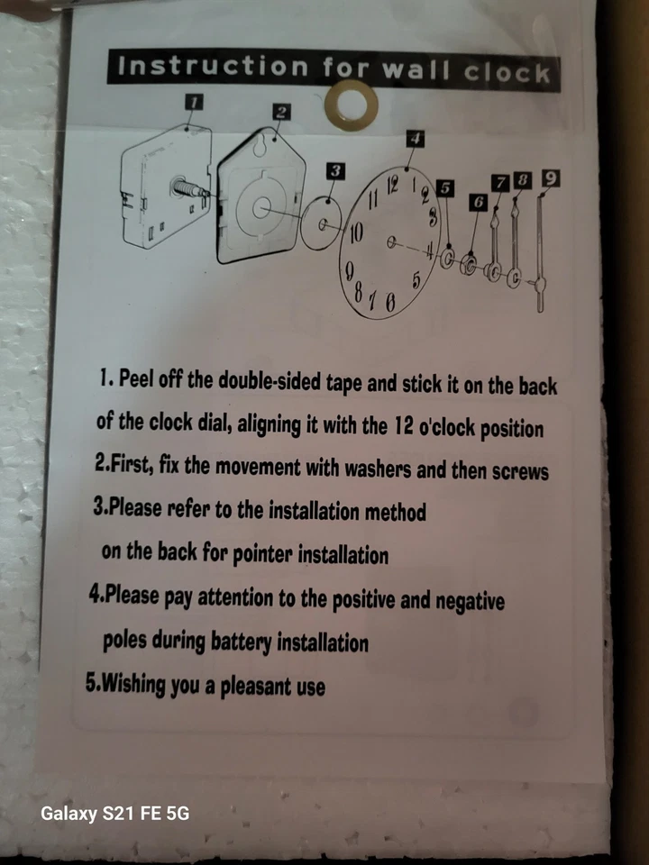 HEADLESS HORSEMAN DIY WALL CLOCK KIT - Image 2 of 2