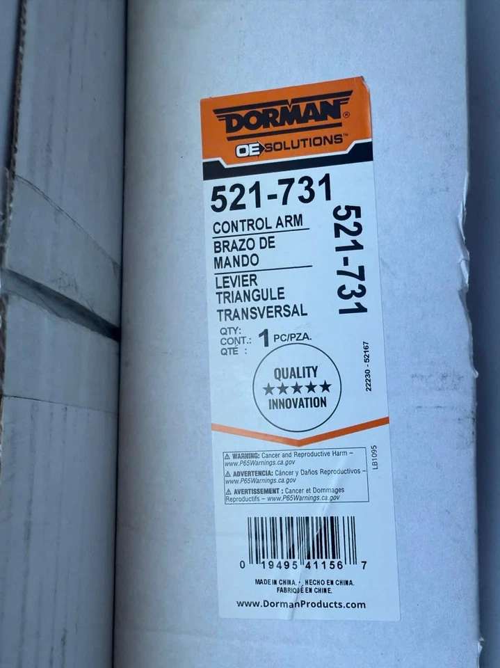 Brazo de control de suspensión Dorman 521-731 para Hyundai Elantra 07-12 Foto 2 de 2
