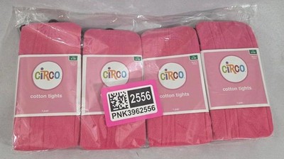 4 NIP Circo Girls Tights Size 4-6X Pink Cable Knit Cotton Blend Target Lot