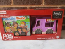 Kohl's Cares Gift Set-Ice Cream Truck, Little People Figure + Book-80 Yr. Mattel