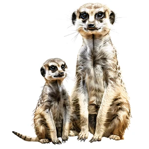 Meerkat Self Adhesive Vinyl Sticker