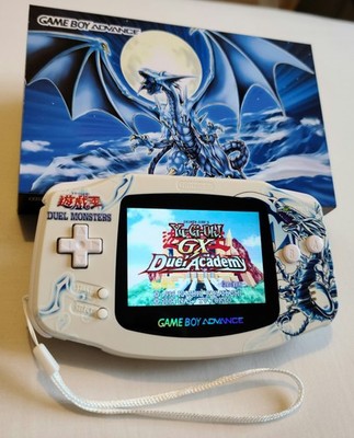 Nintendo Game Boy Advance Yu-Gi-Oh! Blue Eyes Backlit M2 IPS Screen USB-C Boxed