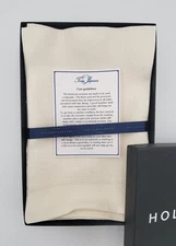 Holland & Sherry Heirloom Serviettes High End Linen Fabric Napkin Service for 6