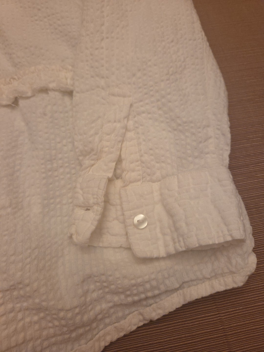 Soft Surroundings White Ruffled Button Up Plus Si… - image 3