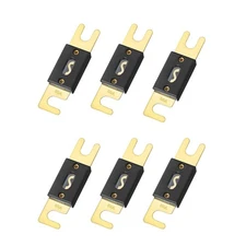 6PCS 60Amp/60A ANL Fuse, Blade Fuse for Marine Car Vehicle Audio and Video